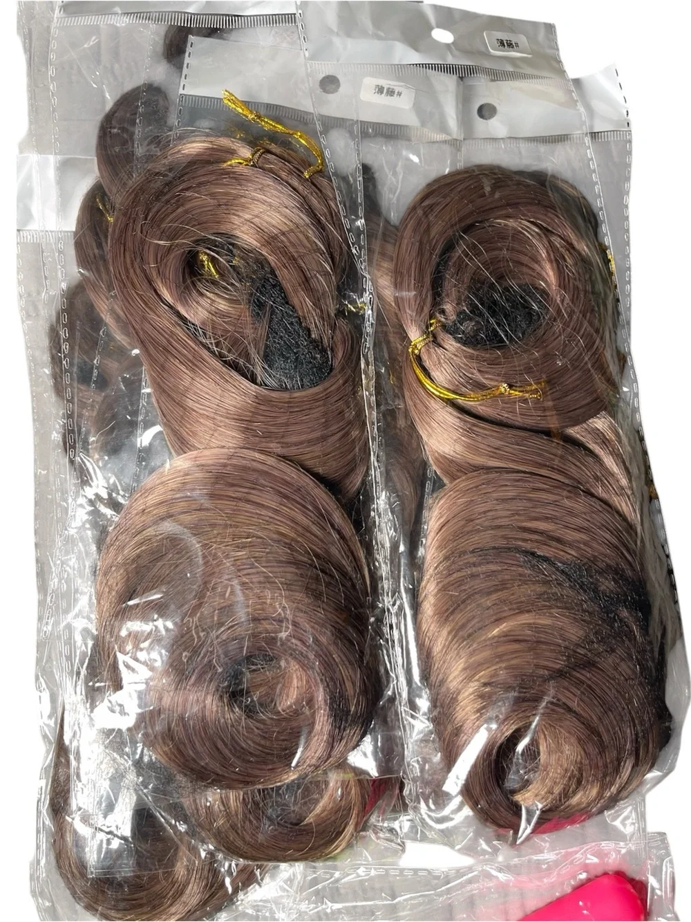 Luoyudu BT01 24” French Curly Braiding Hair Extensions Natural Brown lot of 7